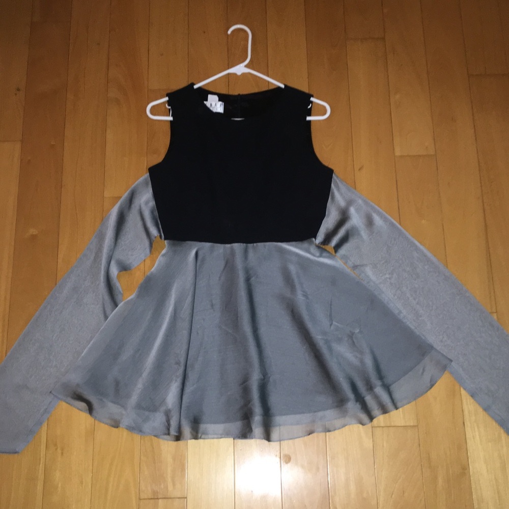 Grey and Black Formal Dress